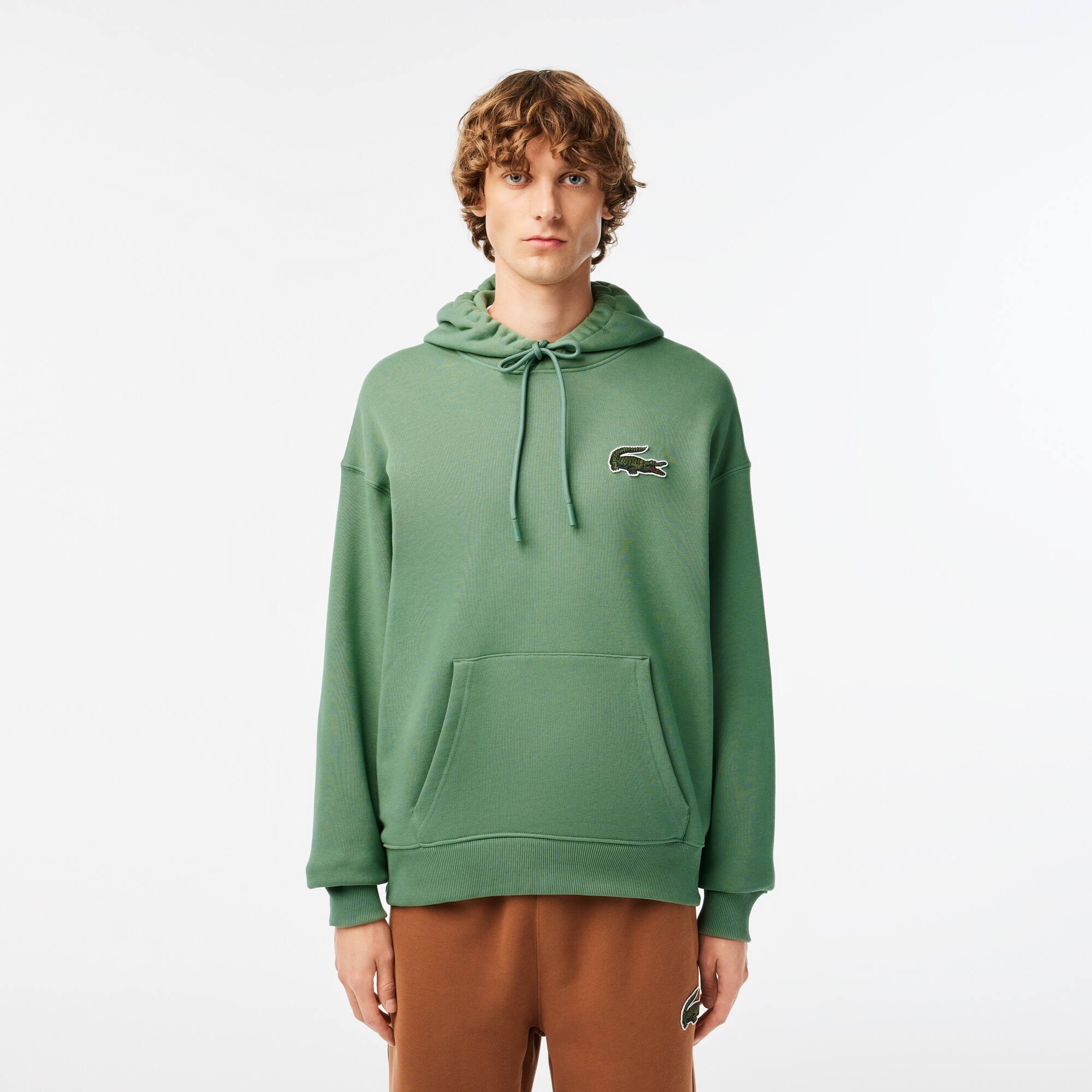 Unisex LACOSTE Jogger-Sweatshirt mit Krokodil-Aufnäher Sweatshirts - Grün - Lacoste - Unisex