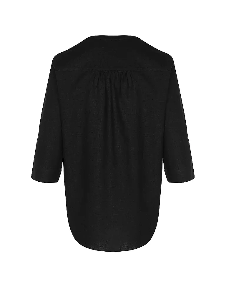 S.OLIVER Leinenbluse schwarz