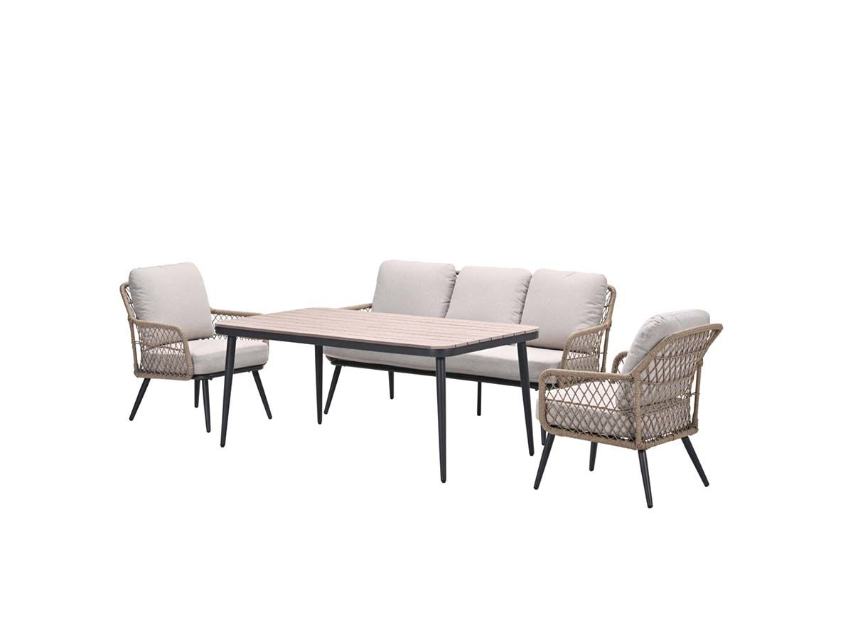 Garden Impressions Allasio 4-delige lounge-dining sofa set