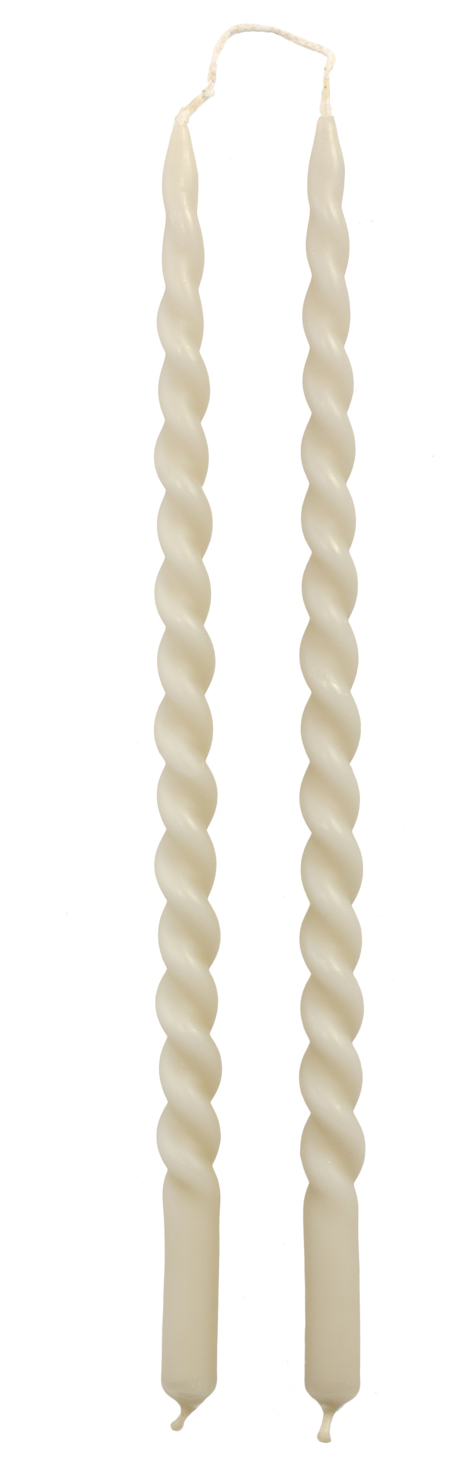 Rustik Lys dinerkaars Swirl grijs 4 uur 2 stuks