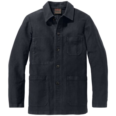 Herrenjacke Moleskin, Nachtblau