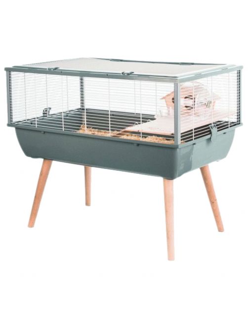 Zolux Knaagdierkooi Neo Nigha - Dierenverblijf - 78x48x64.5 cm Grijs