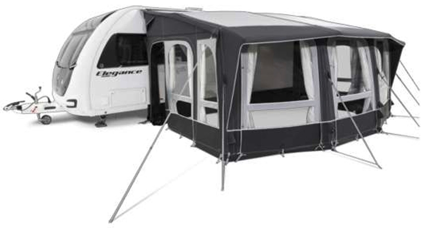 Dometic Ace AIR All-Season 500 S Aufblasbares statisches Vorzelt Anbauhöhe 235 – 265 cm Breite 5 m