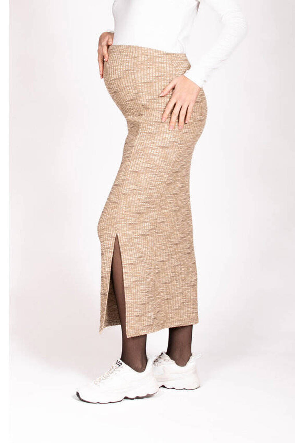 LOVE2WAIT maxi zwangerschapsrok zand