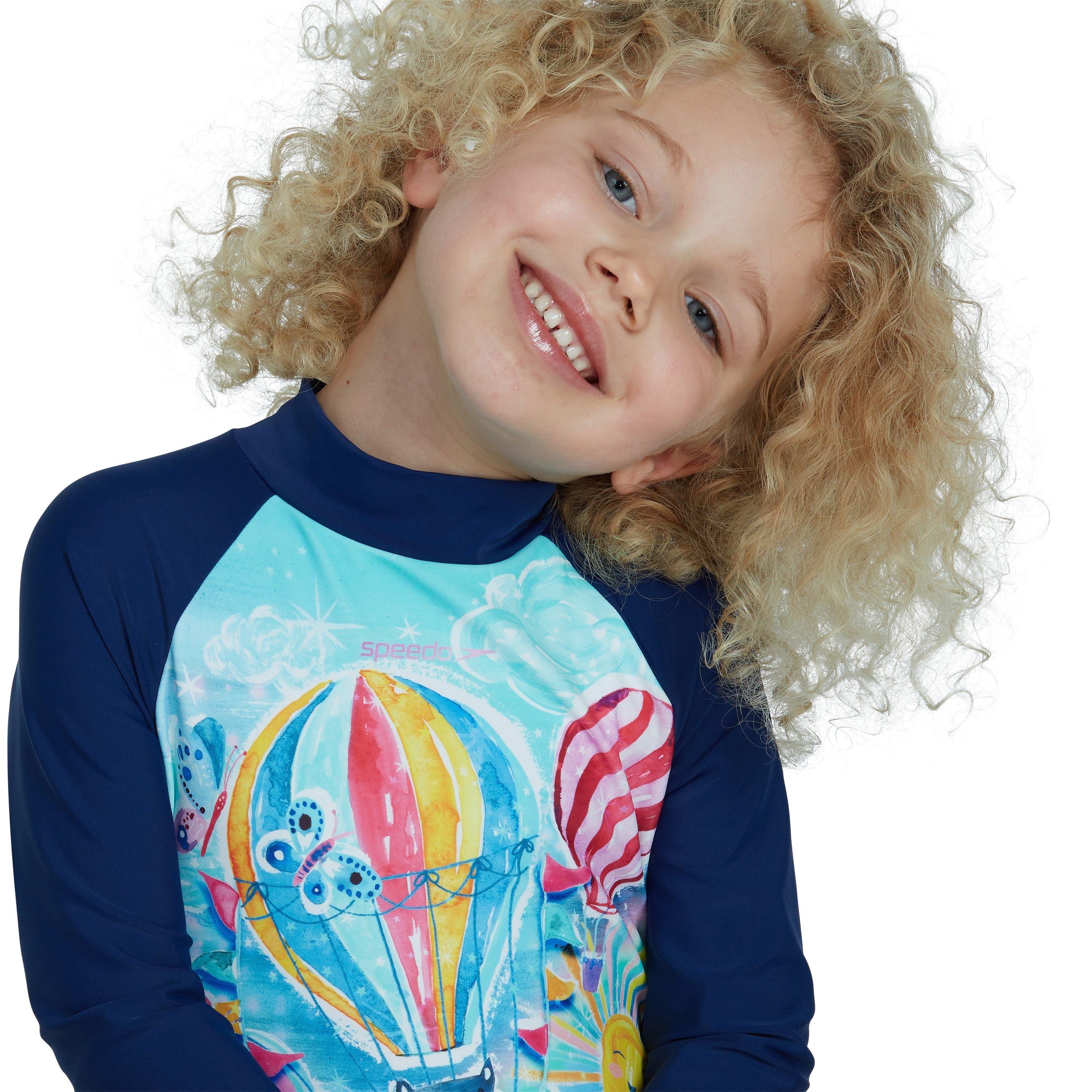 Speedo Placement Frill One Piece Baby Girls