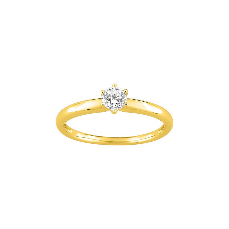 Bague Femme - Oxyde de zirconium - Or 9 Carats