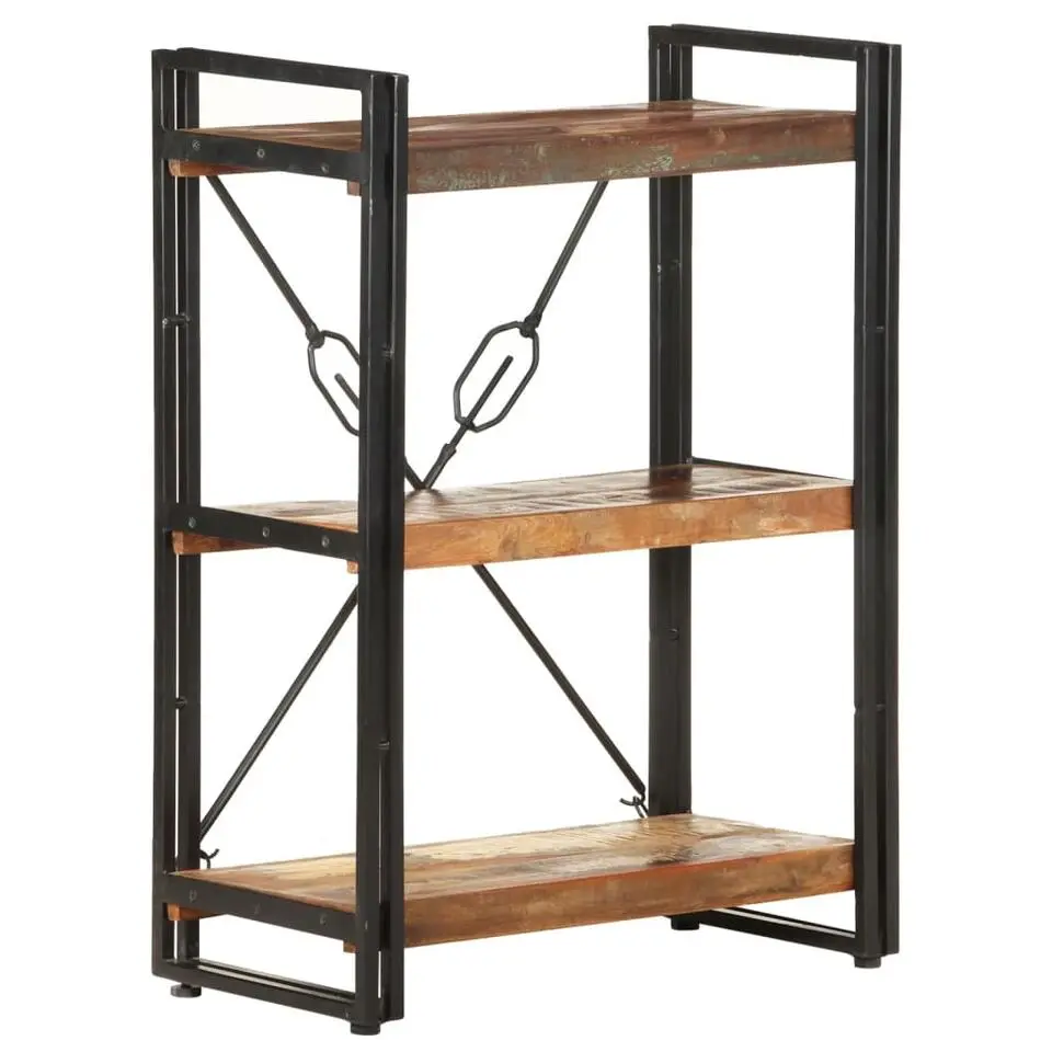 vidaXL - Boekenkast met 3 schappen - Multikleur - Hout - 60 x 30 x 80 cm