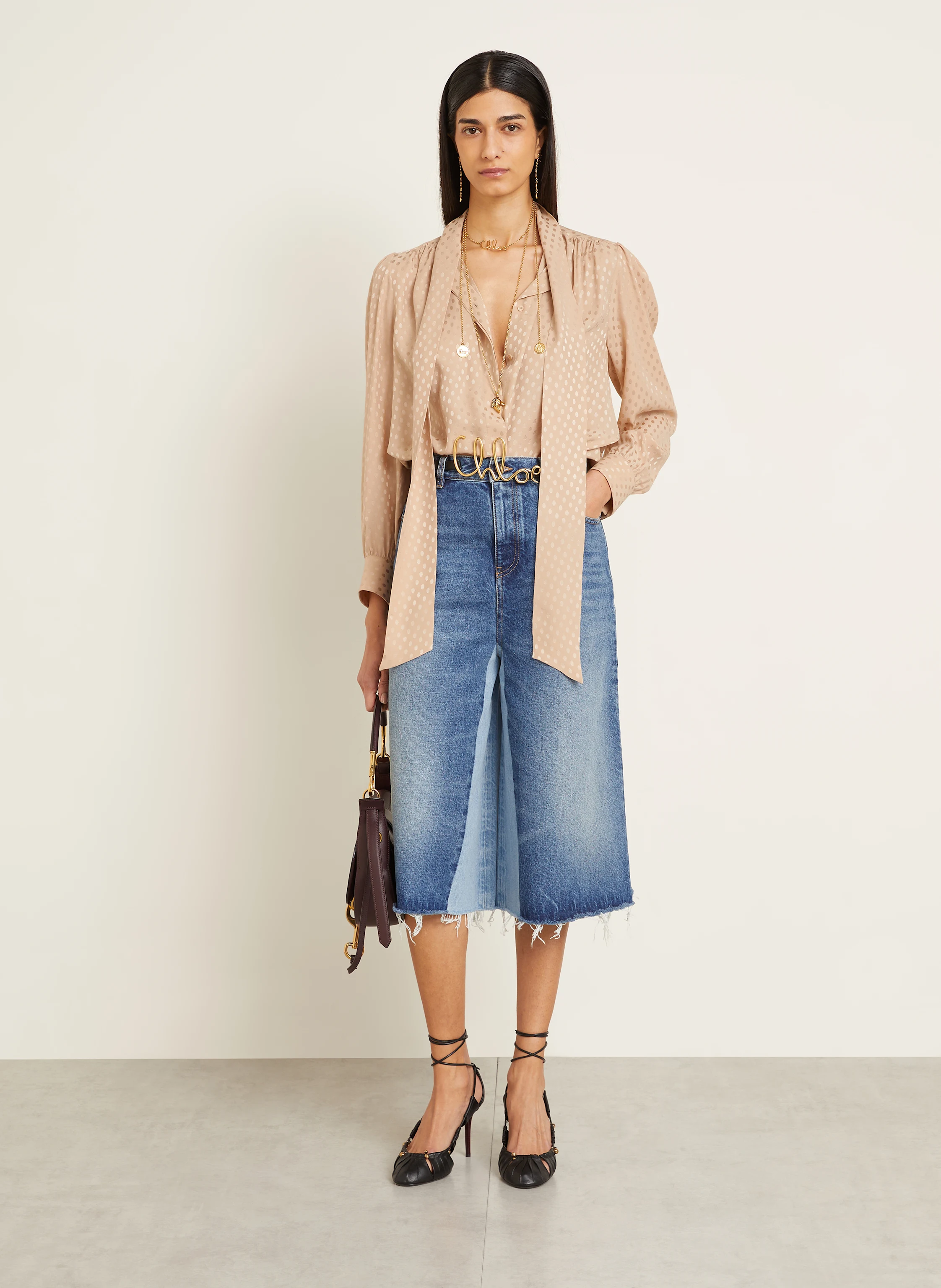 Chloé Seidenbluse mit Schluppe