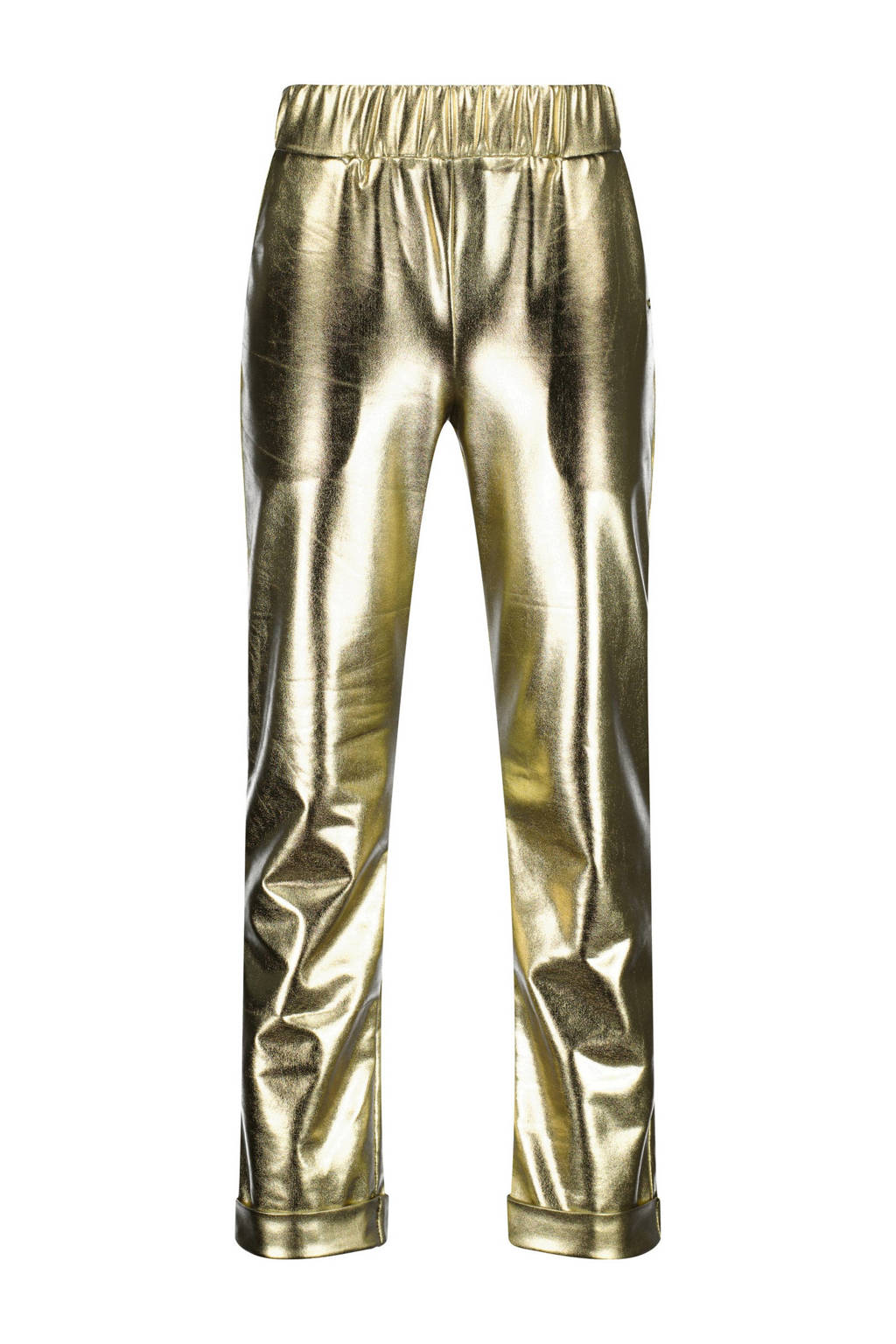 Raizzed straight fit broek Amira goud
