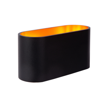 Lucide wandlamp Xera 16 cm zwart