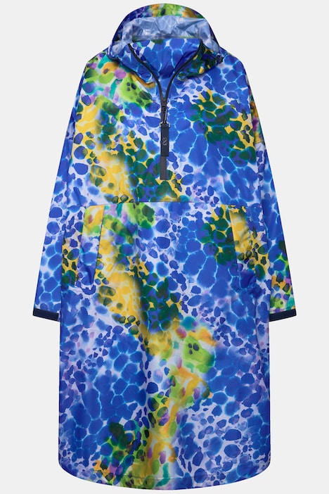 Funktions-Regencape, Unisex, Print, Kapuze