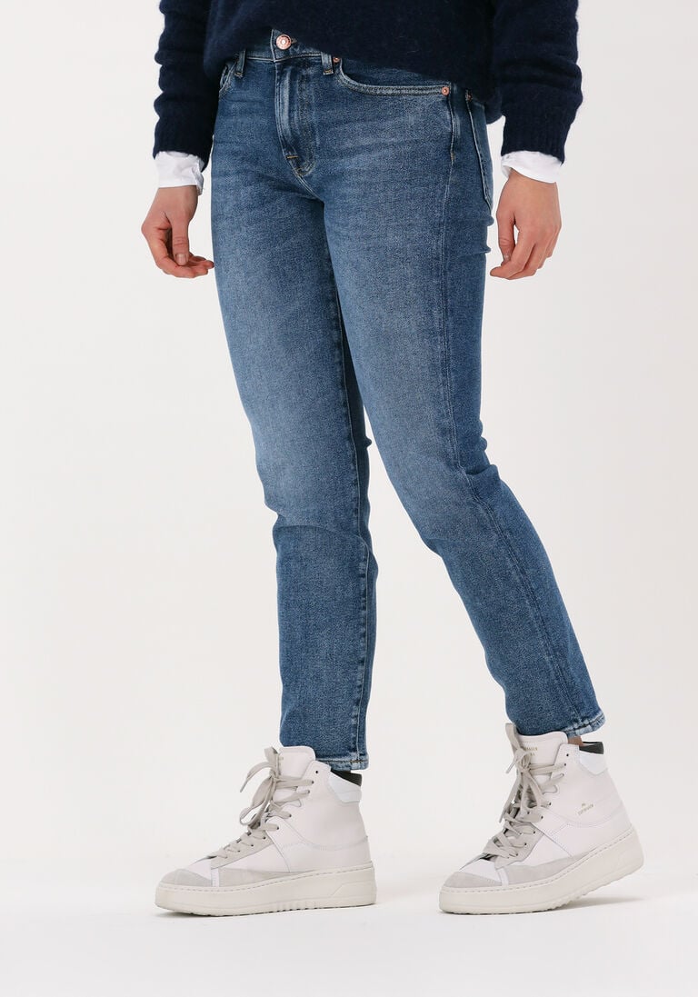 7 FOR ALL MANKIND blauwe 7 for all mankind straight leg jeans roxanne anke