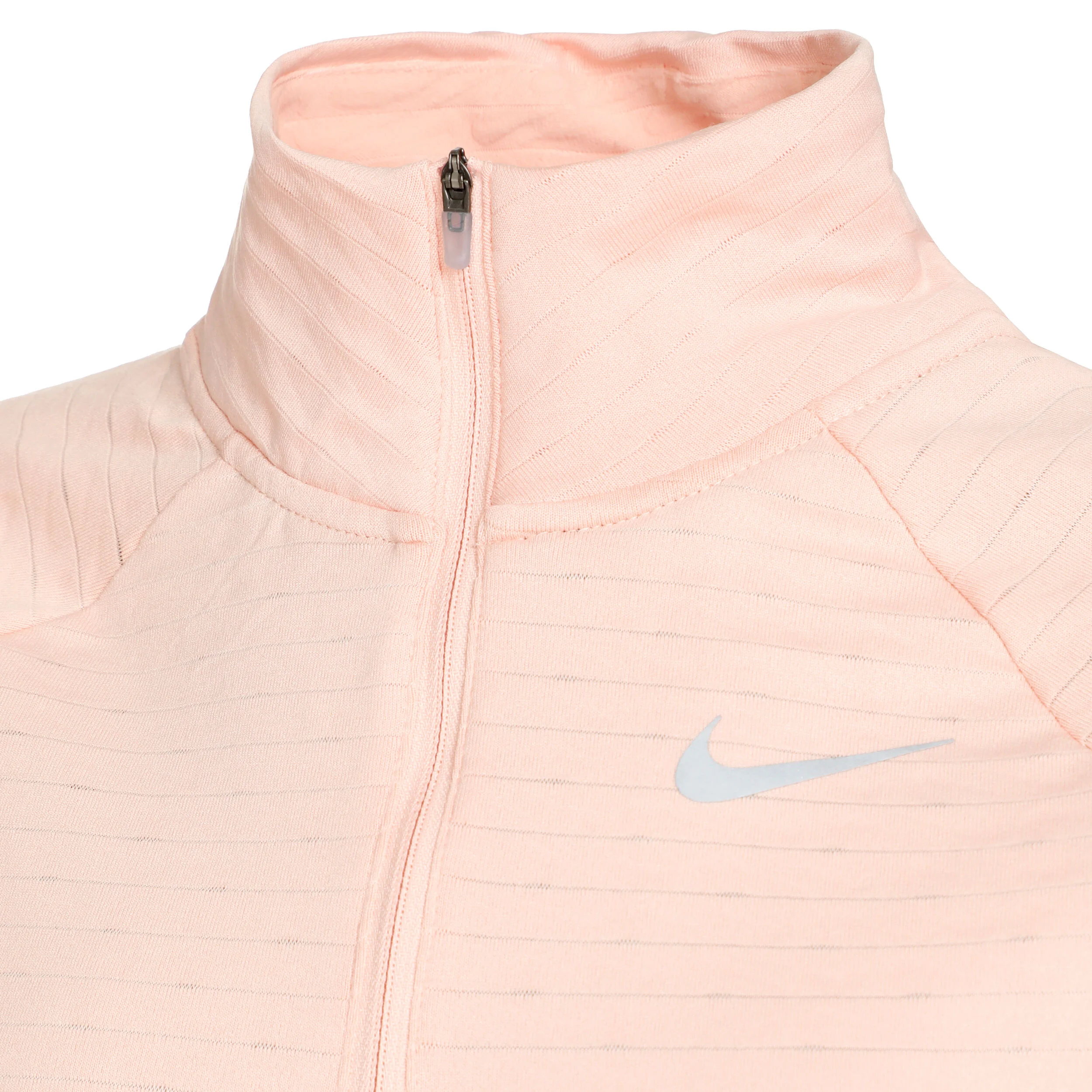 Nike Therma-Fit Element Half-Zip Top De Course Femmes - Corail , Gris