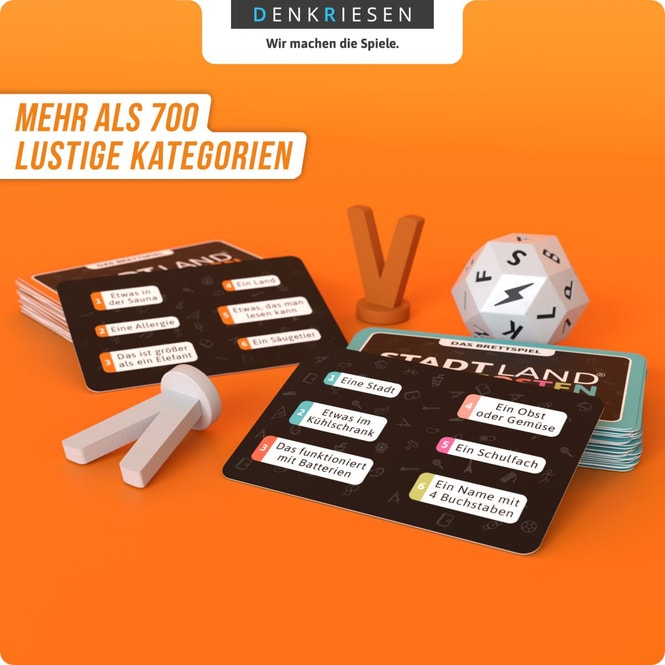 Stadt Land® Vollpfosten - Das Brettspiel + Junior Erweiterung