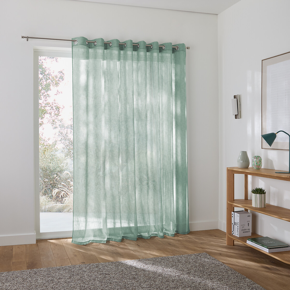 LA REDOUTE INTERIEURS<br>Cortina de vidro, ampla, com ilhós, Nyong