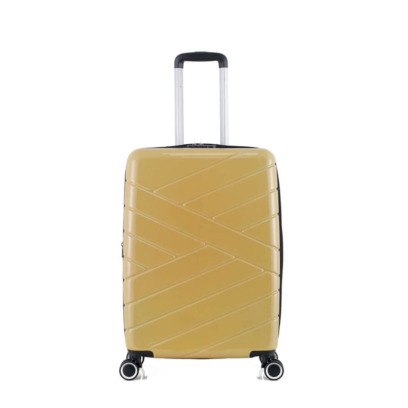 Lot de 3 valises rigides 395 Extensibles 55, 66 et 76 cm Moutarde