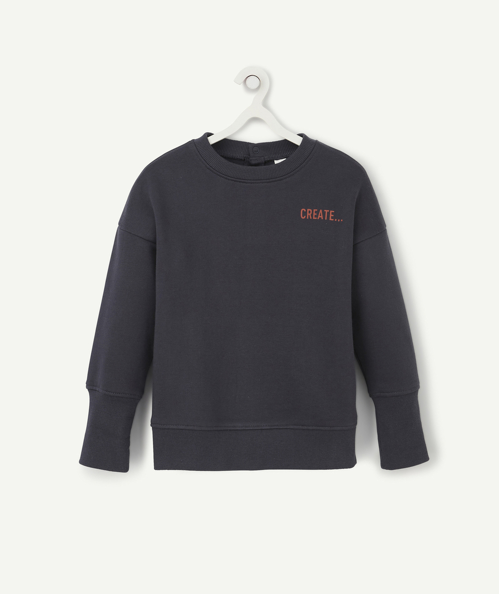 LE SWEAT ÉVOLUTIF BLEU MARINE EN COTON PIMA