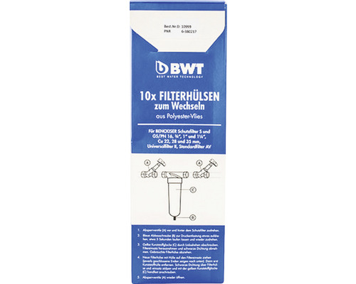 BWT vervangingsfilterbox met 10 vervangingsfiltervliezen 10998E