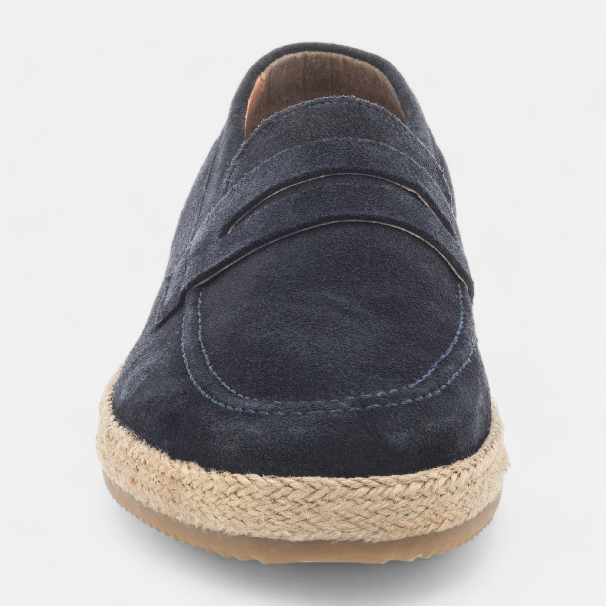 Mocassins Homme en cuir bleu marine