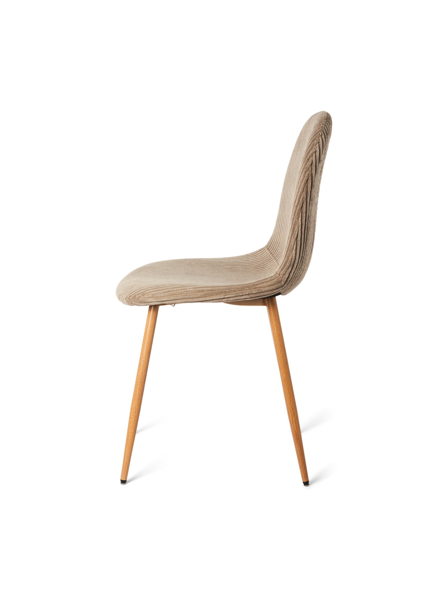 Fløjlsstol | 44,5 x 40,5 x 89 cm. | Light Brown