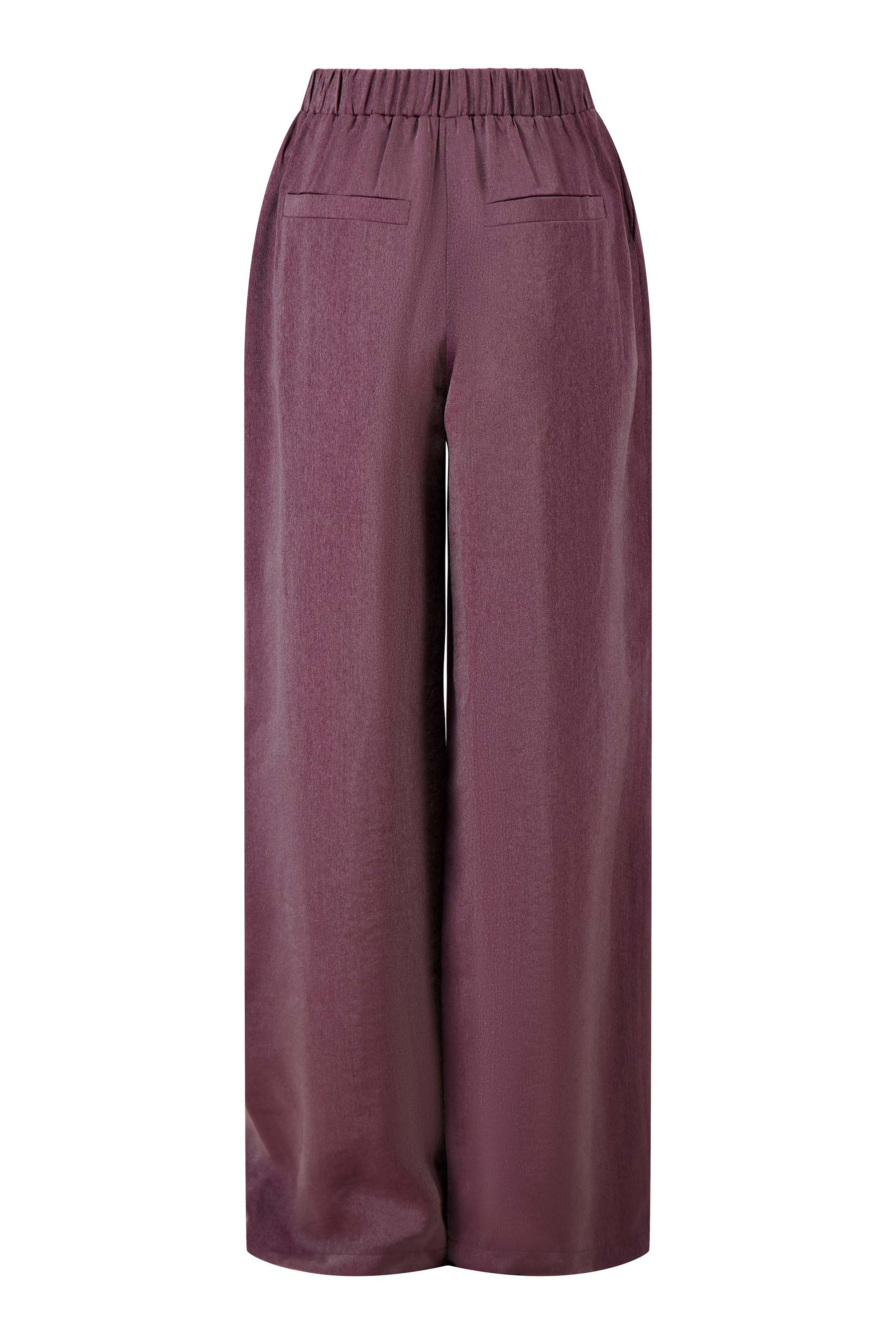 wijde satijnen broek