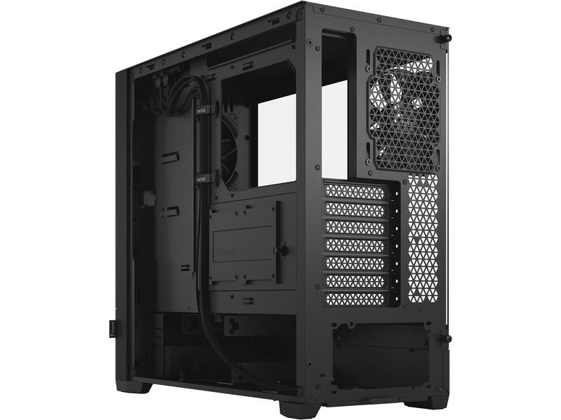 Fractal Design PC-Gehäuse Pop Silent TG Schwarz Kompaktes Midi-Tower-Gehäuse mit Sichtfenster