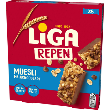 Liga Mueslirepen Chocolade 140g