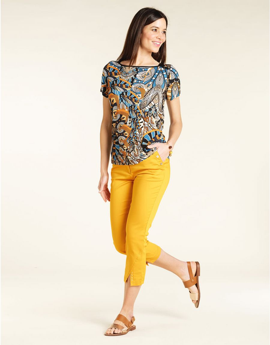 T-Shirt imprimé bleu