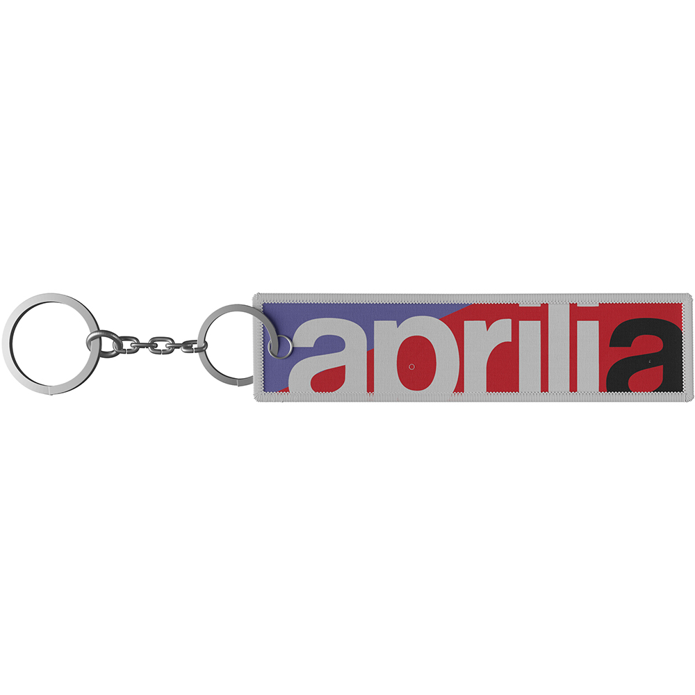 Ixon - Porte-clés textile Aprilia 22 Rouge / Blanc / Bleu