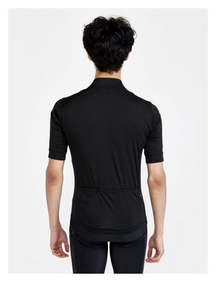 Maillot manches courtes Craft Essence Bike Noir Blanc