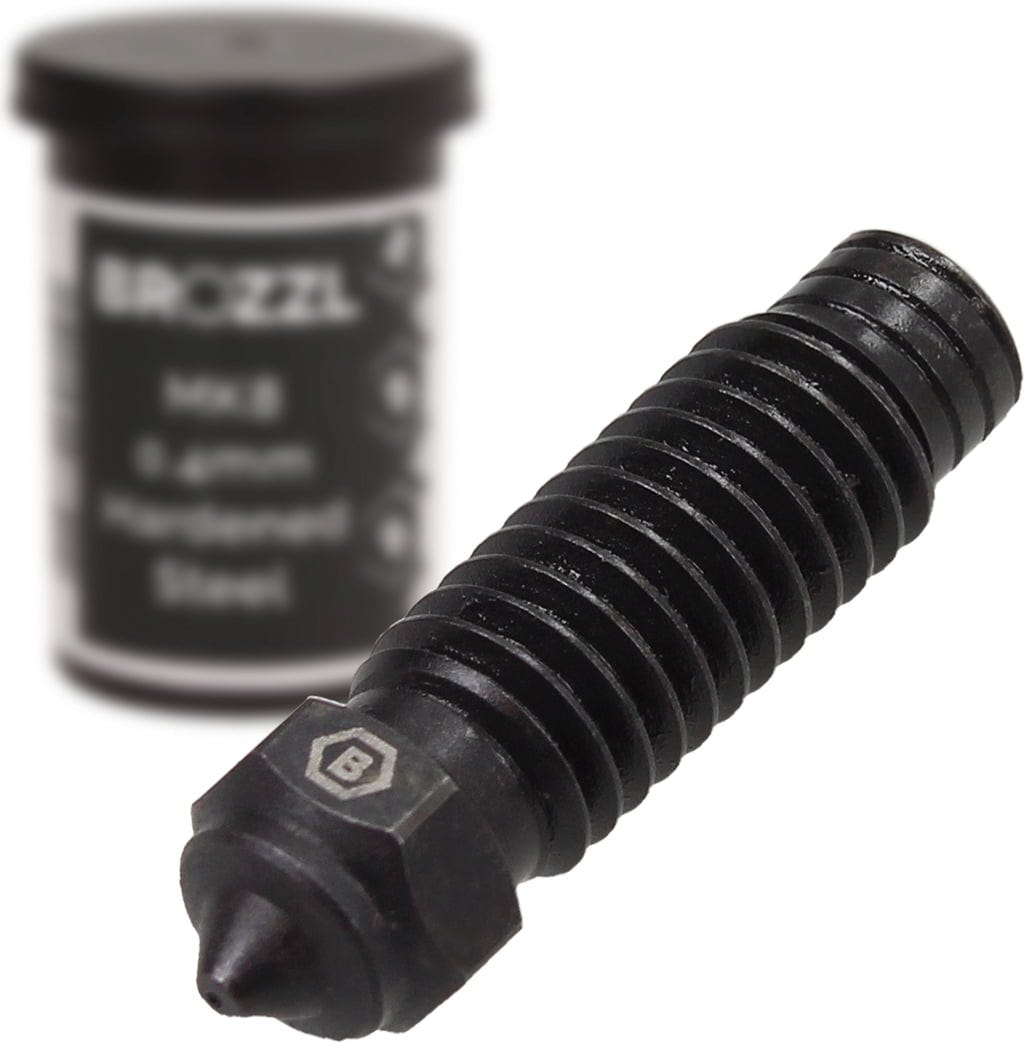 BROZZL  Düse Stahl gehärtet für Neptune 4 Plus / Max, 0,25 mm    Hochfeste gehärtete Stahldüse für Elegoo Neptune 4 Plus / Max