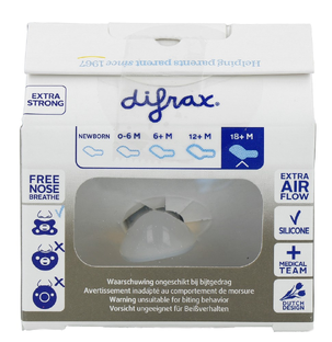 Difrax Fopspeen Dental 18  Maanden - Pure Evening 1ST