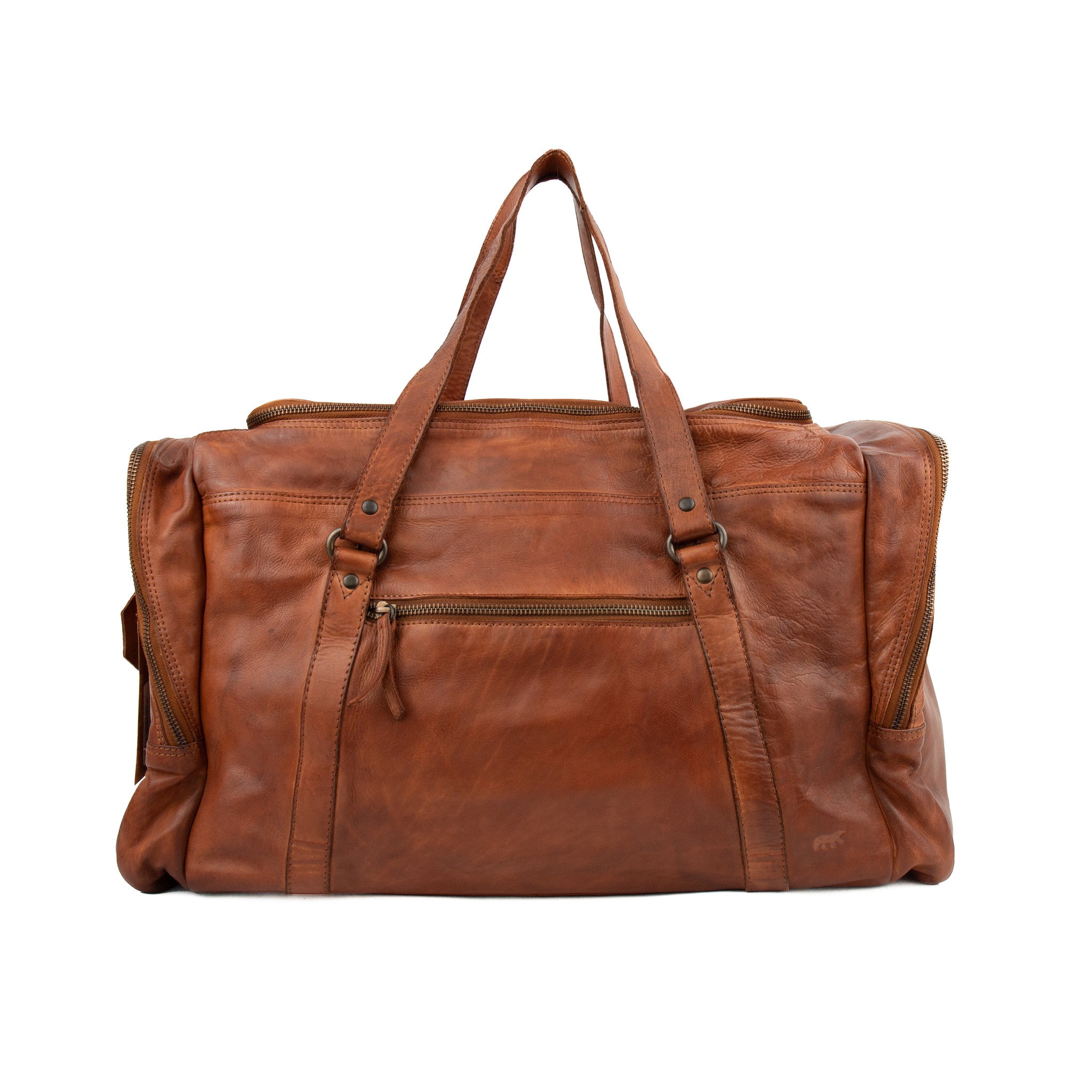 Weekendtas 'Max' cognac - CL 32879 Cognac