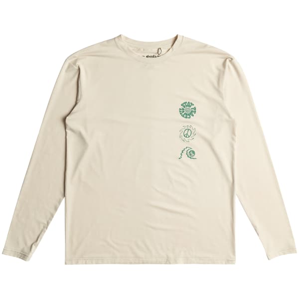 T-shirt running QUIKSILVER COASTAL RUN KTTP OYSTER WHITE