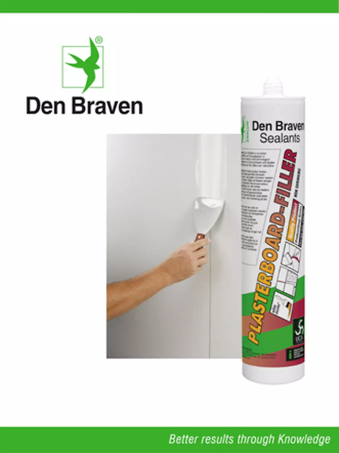 Zwaluw Den Braven 11221202 Plasterboard Filler Vulpasta - Wit - 310ml