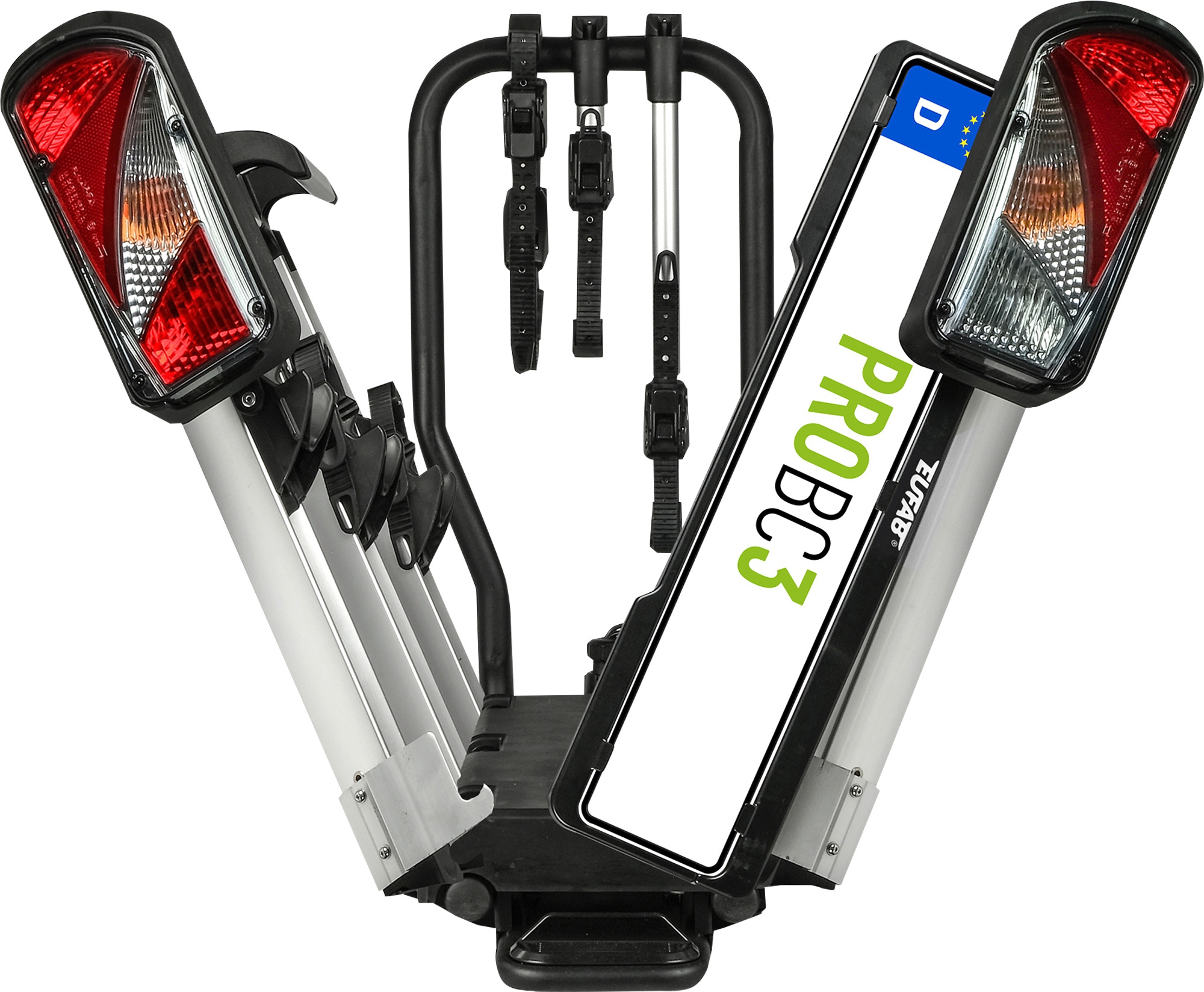 EUFAB Fahrradträger PROBC3 für 3 Fahrräder, E-Bike geeignet
