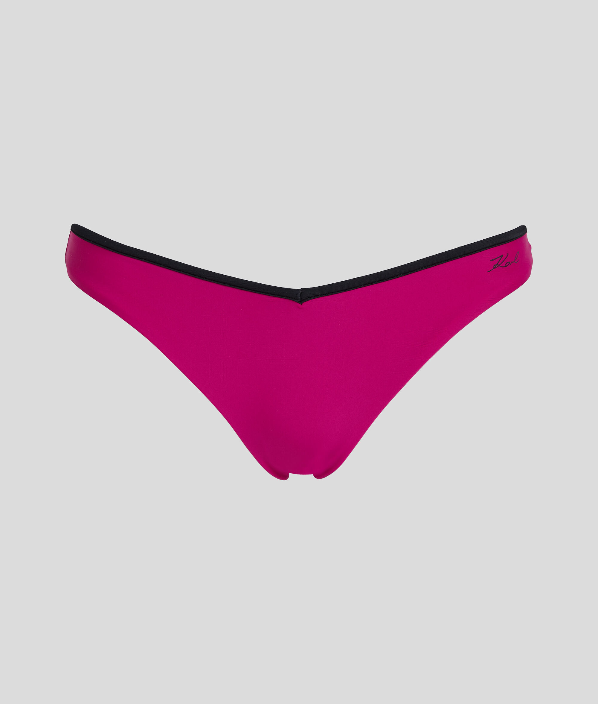 BAS DE BIKINI AVEC LISERÉ CONTRASTANT EMBLÉMATIQUE DU STYLE KARL