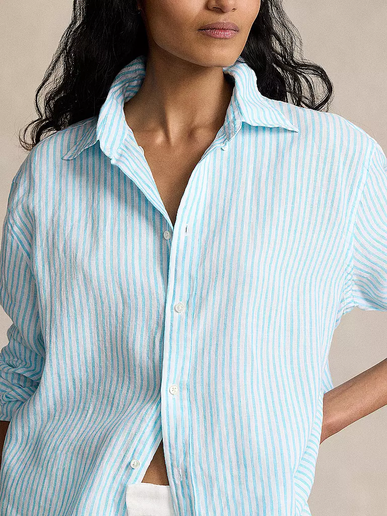 POLO RALPH LAUREN Leinenbluse  blau