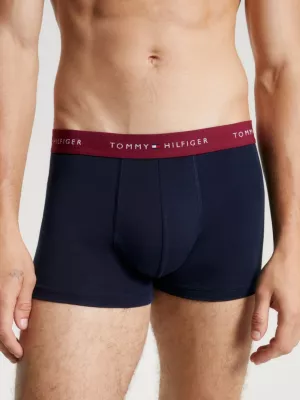 Conjunto com 3 Cuecas Boxer com Cós Elástico e Logo Essencial