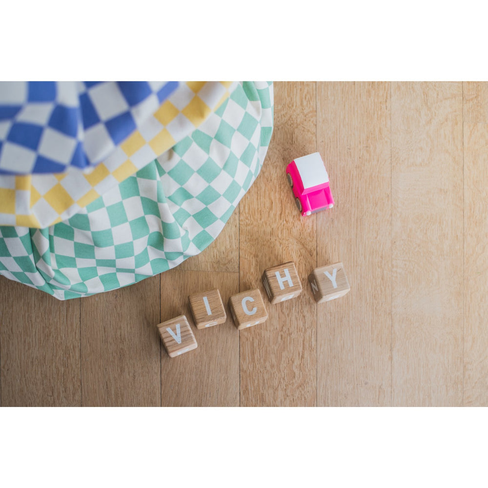 Køb Play&Go Vichy Yellow 2-in-1 Legetæppe