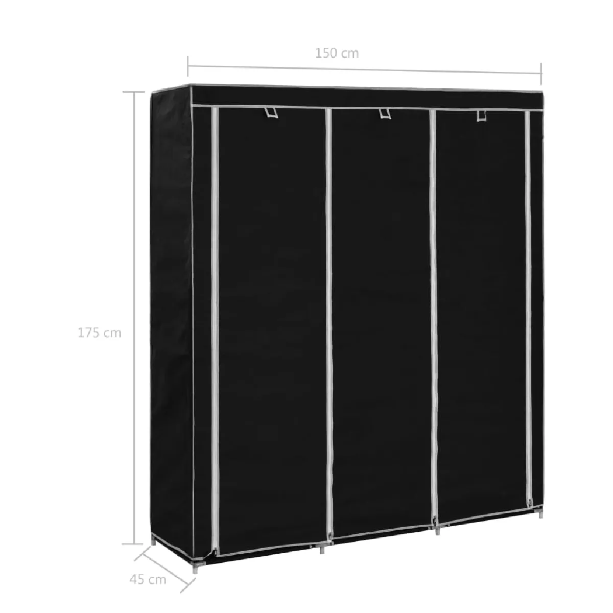 VidaXL Armoire portable tissu