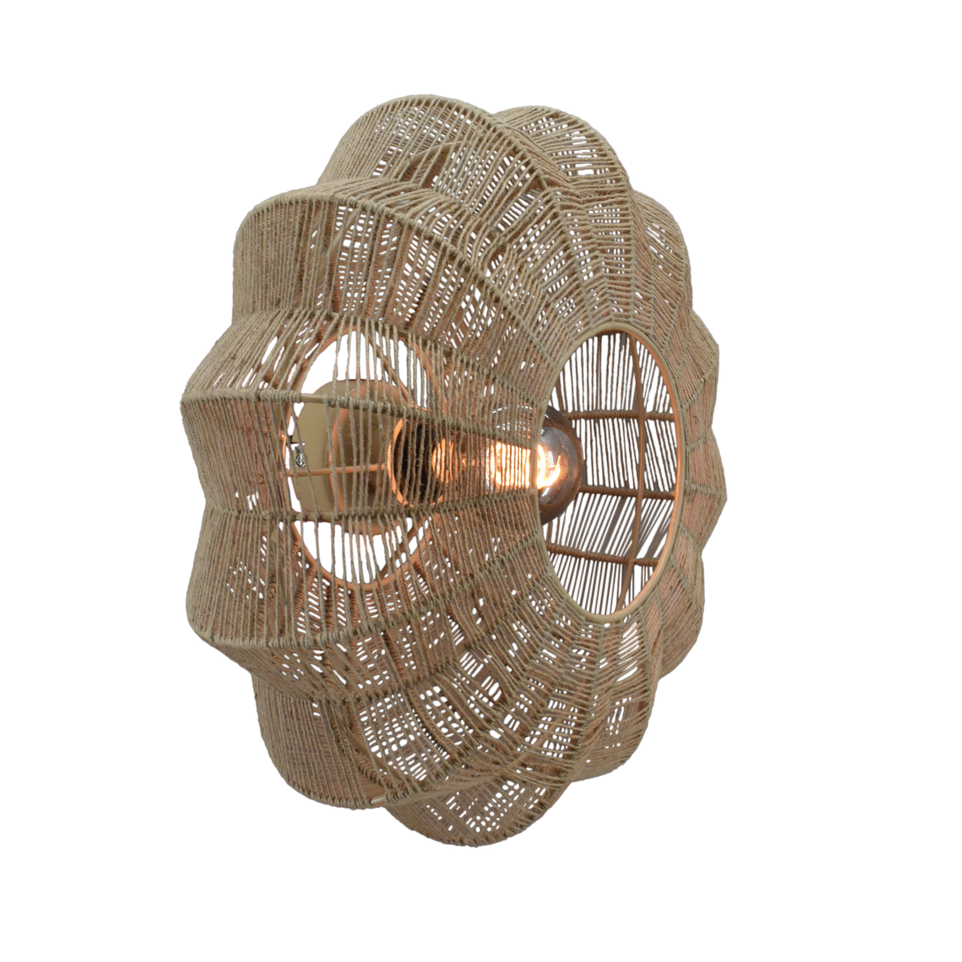 Wand / plafondlamp Bowie medium naturel