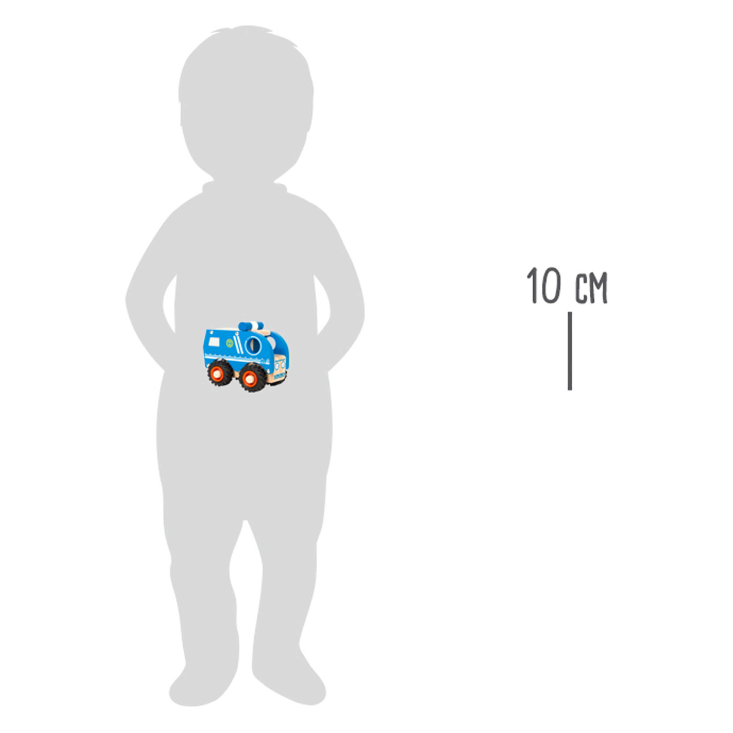 Small Foot - Houten Politieauto Blauw