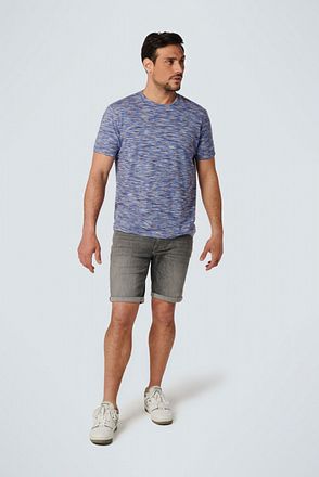 No Excess T-Shirt Melange Blauw 20340408-137 kopen