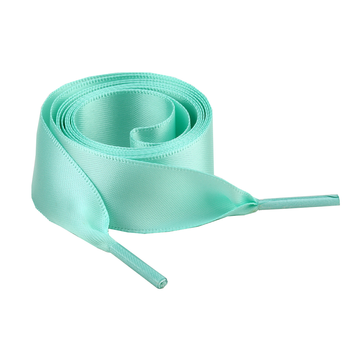 (1 Paar) 120cm Breite Satin Schnürsenkel Klassische Sneaker Schuhbändel - Türkis