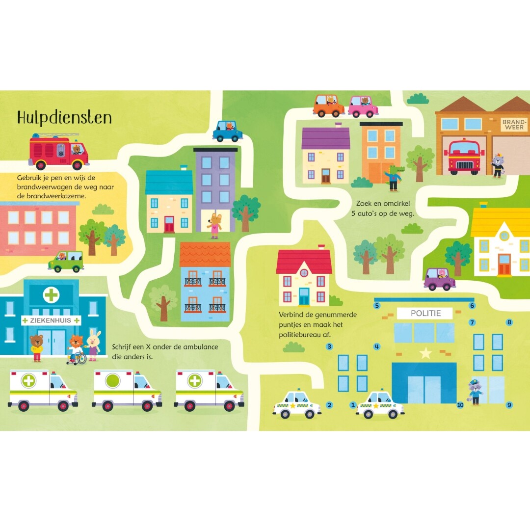 Uitgeverij usborne uitwisboek onderweg