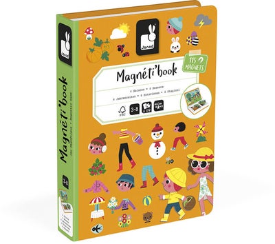 Janod Magneti'Book 4 Årstider Magnetsett 115 Stk