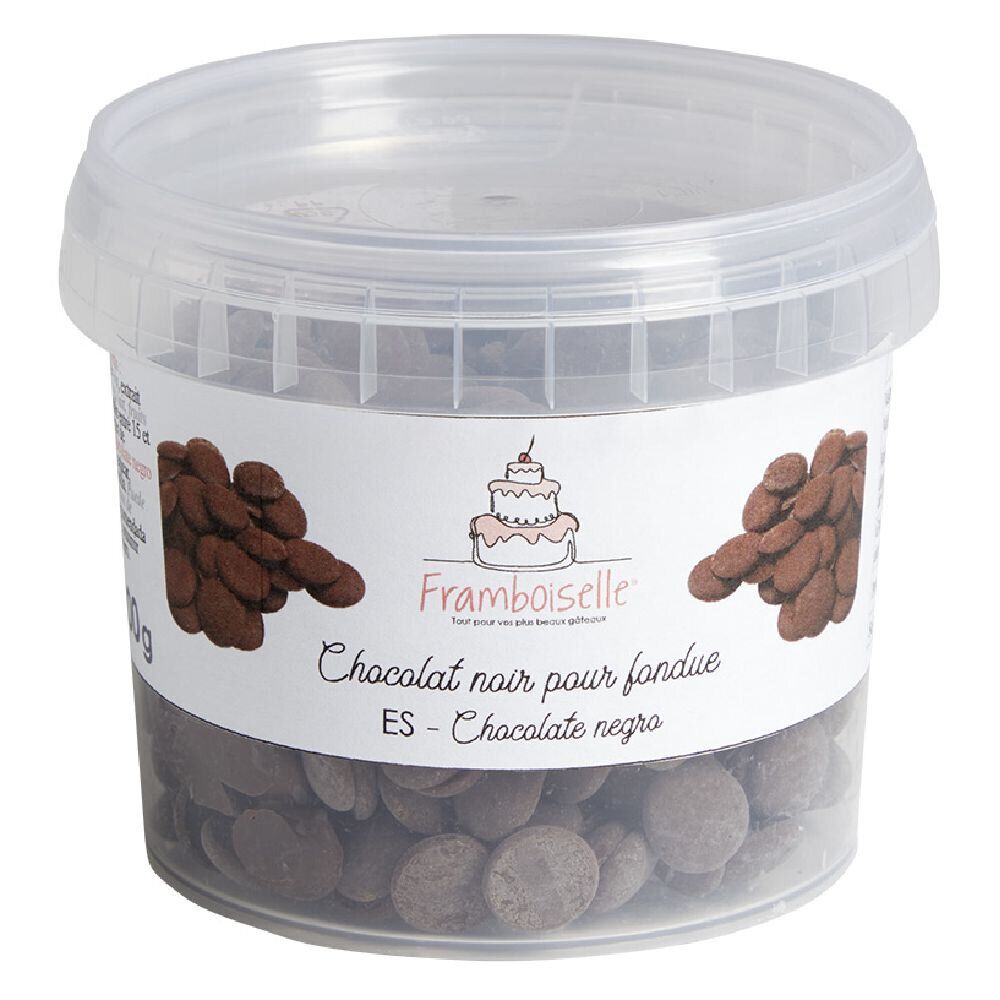 Palets de chocolat noir en pot 200gr