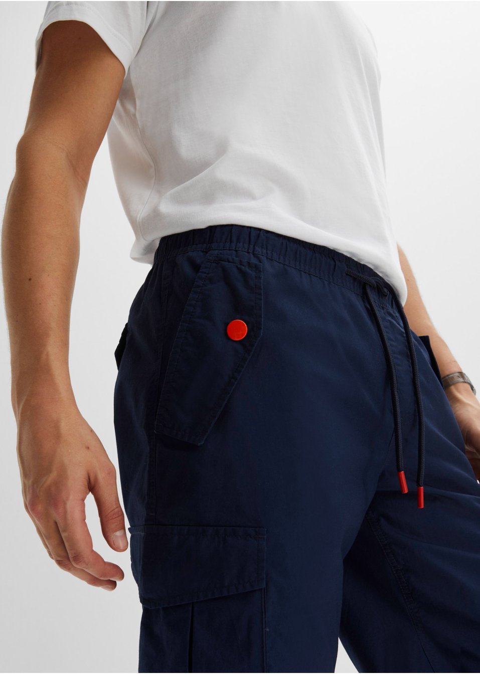 Bermuda cargo à taille extensible, Regular Fit