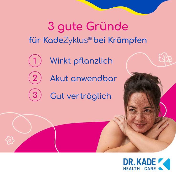 KadeZyklus bei Krämpfen während der Menstruation, 10 St